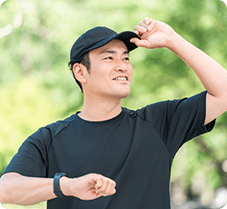 運動をする様子